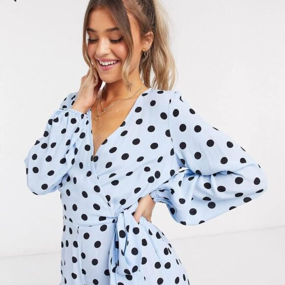 ASOS Jumpsuit Polka Dot Size 2 - Picture 3 of 3